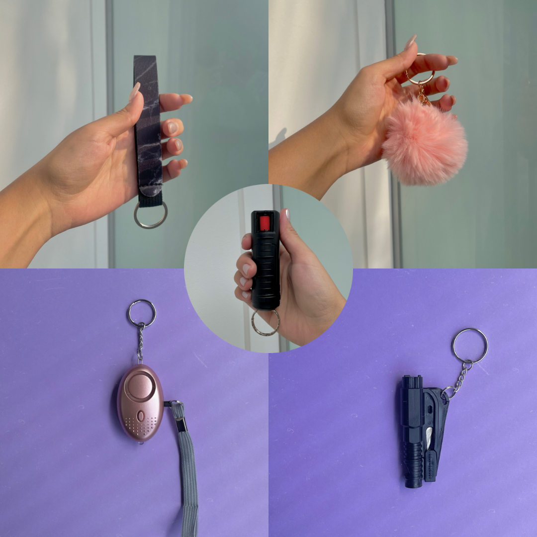 Kit Defense Gas Pimienta 20 ml + Alarma de Emergencia/Linterna Led y Herramienta de Escape 3 en 1