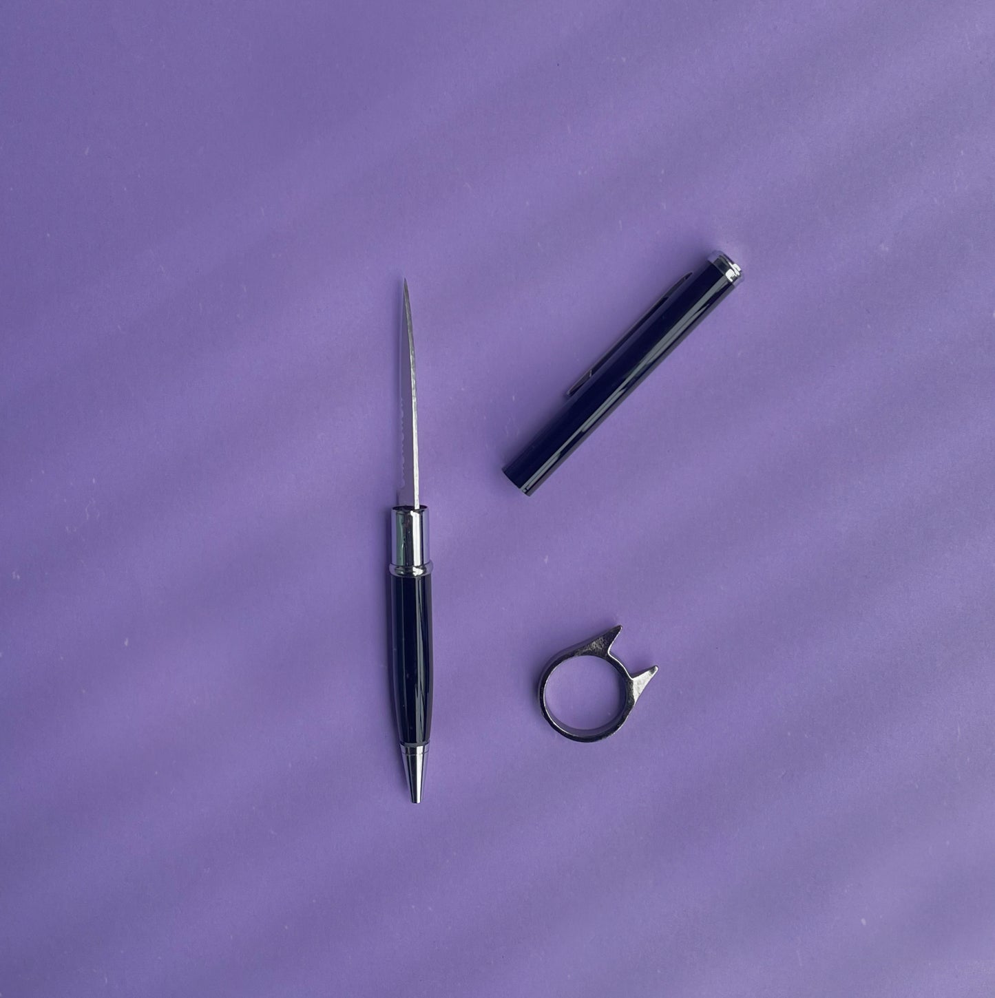 Kit Anillo y Bolígrafo Navaja