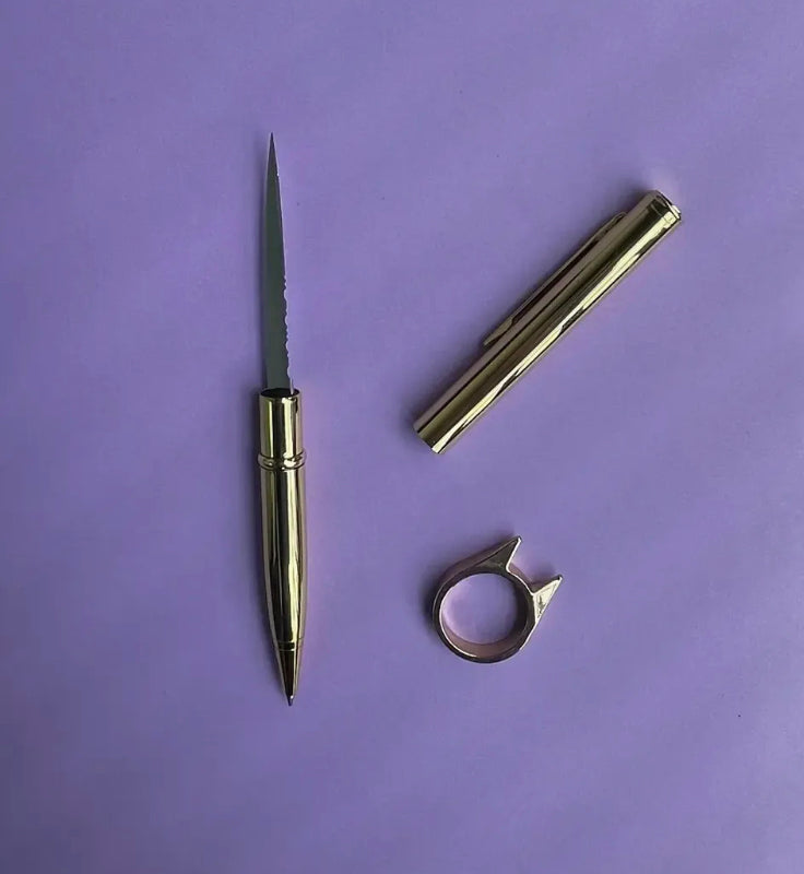 Kit Anillo y Bolígrafo Navaja