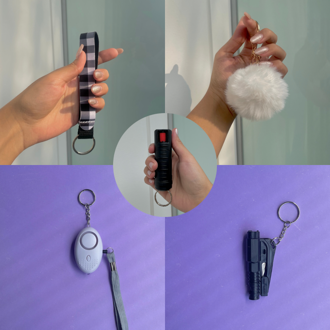 Kit Defense Gas Pimienta 20 ml + Alarma de Emergencia/Linterna Led y Herramienta de Escape 3 en 1