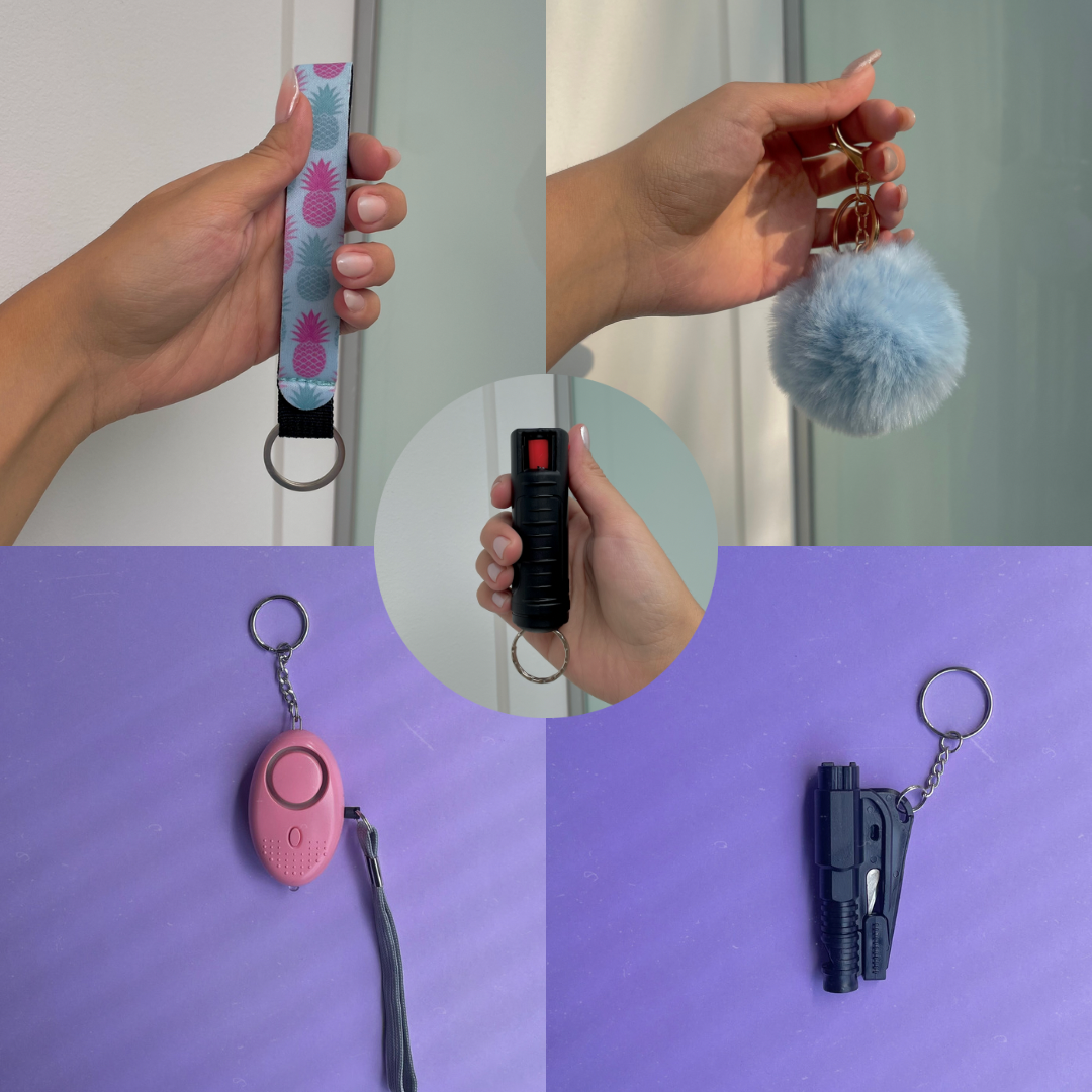 Kit Defense Gas Pimienta 20 ml + Alarma de Emergencia/Linterna Led y Herramienta de Escape 3 en 1