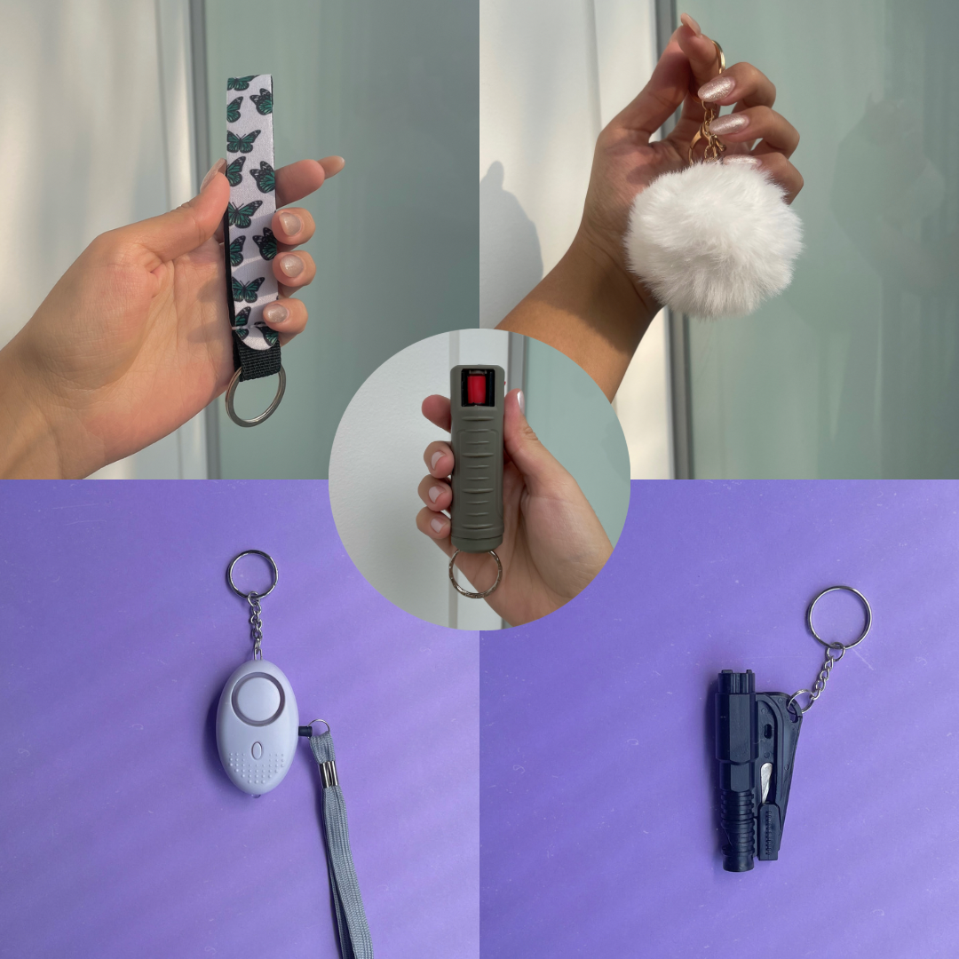 Kit Defense Gas Pimienta 20 ml + Alarma de Emergencia/Linterna Led y Herramienta de Escape 3 en 1