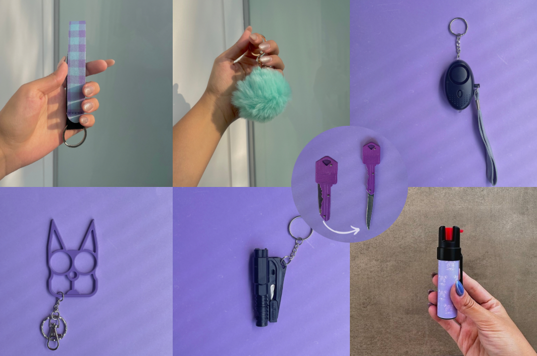 Kit Trío con Gas Pimienta Ultravioleta y Navaja