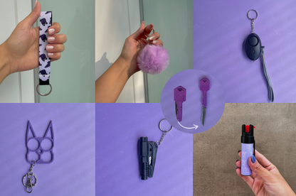 Kit Trío con Gas Pimienta Ultravioleta y Navaja