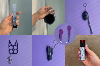 Kit Trío con Gas Pimienta Ultravioleta y Navaja