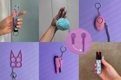 Kit Trío con Gas Pimienta Ultravioleta y Navaja