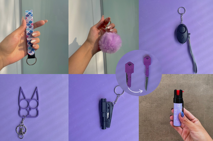 Kit Trío con Gas Pimienta Ultravioleta y Navaja