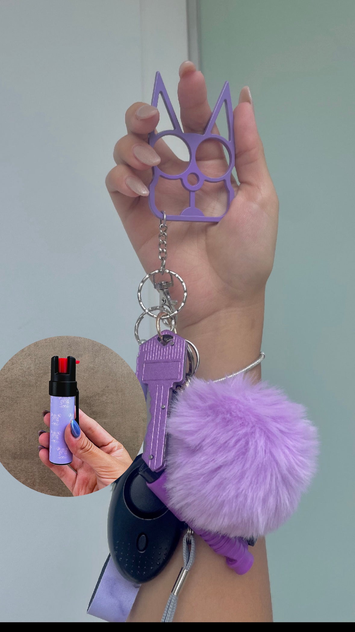 Kit Trío con Gas Pimienta Ultravioleta y Navaja