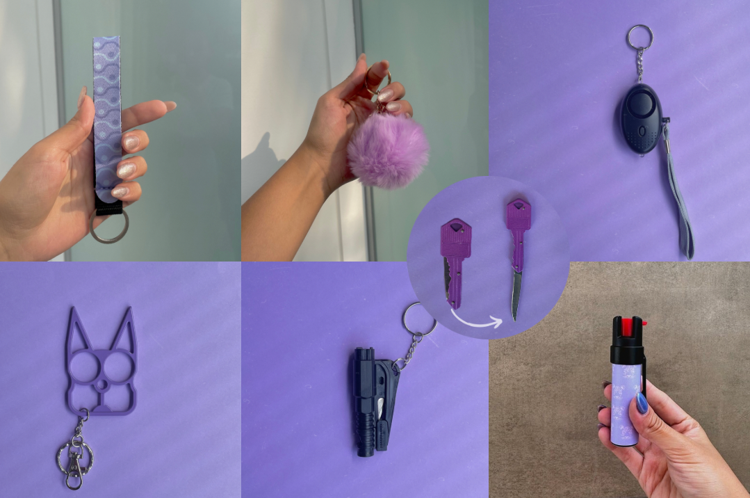 Kit Trío con Gas Pimienta Ultravioleta y Navaja