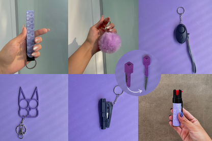 Kit Trío con Gas Pimienta Ultravioleta y Navaja