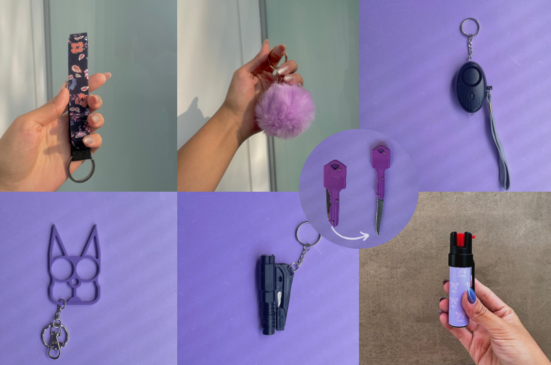 Kit Trío con Gas Pimienta Ultravioleta y Navaja