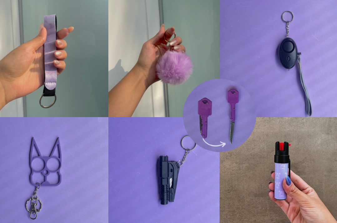 Kit Trío con Gas Pimienta Ultravioleta y Navaja