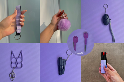 Kit Trío con Gas Pimienta Ultravioleta y Navaja